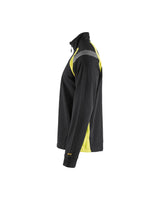 Blåkläder 3432 Zip-Sweatshirt – schwarz/gelb