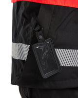 Blåkläder 4420 Warnschutz Regenjacke Kl. 1 – schwarz/rot