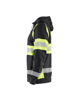 Blåkläder Kl. 1 3552 Warnschutz Kapuzen-Sweatjacke – schwarz/gelb