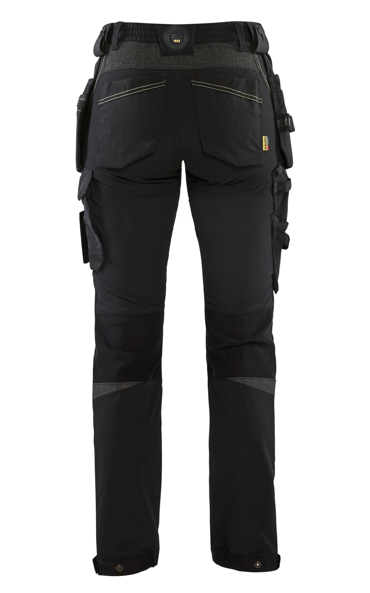 Blåkläder Damen 7192 Stretch Handwerkerhose – schwarz/gelb