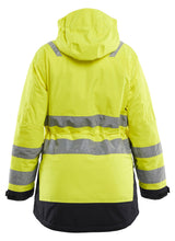Blåkläder Damen 4472 Warnschutz Winterparka – gelb/schwarz