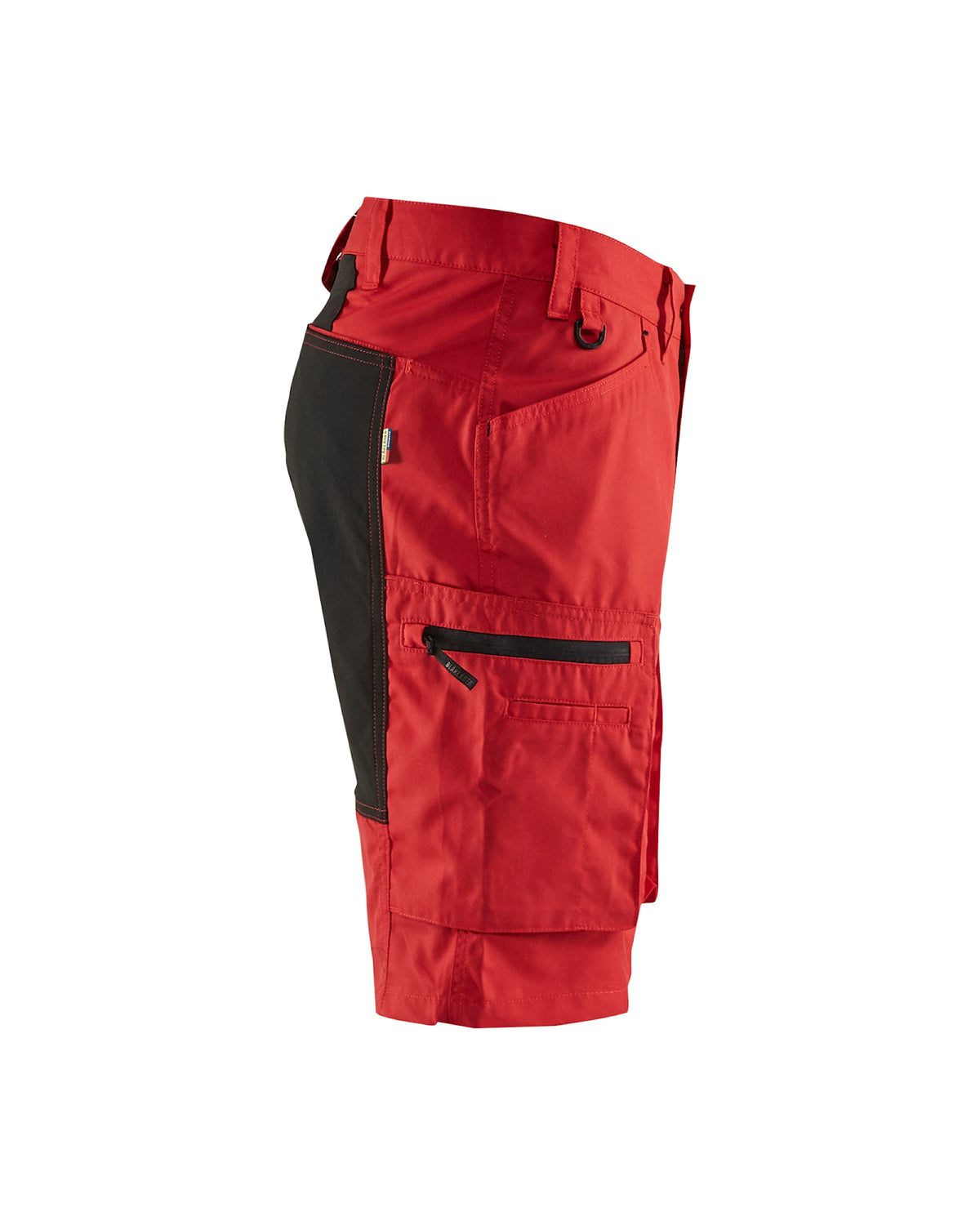Blåkläder 1449 Service-Shorts Stretch – rot/schwarz