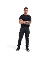Blåkläder 1422 Stretch Servicehose – schwarz/gelb