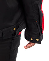 Blåkläder Damen 4443 Industrie Stretch Bundjacke – schwarz/rot