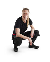 Blåkläder Damen 7192 Stretch Handwerkerhose – schwarz/rot