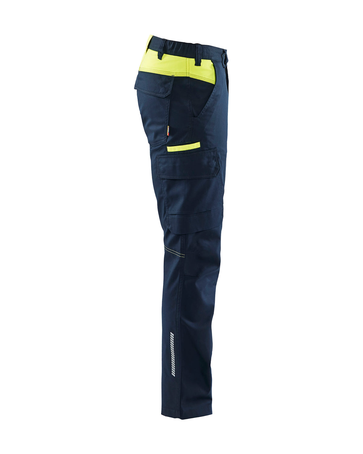 Blåkläder 1444 Industrie Stretch Bundhose – dunkelmarine/gelb