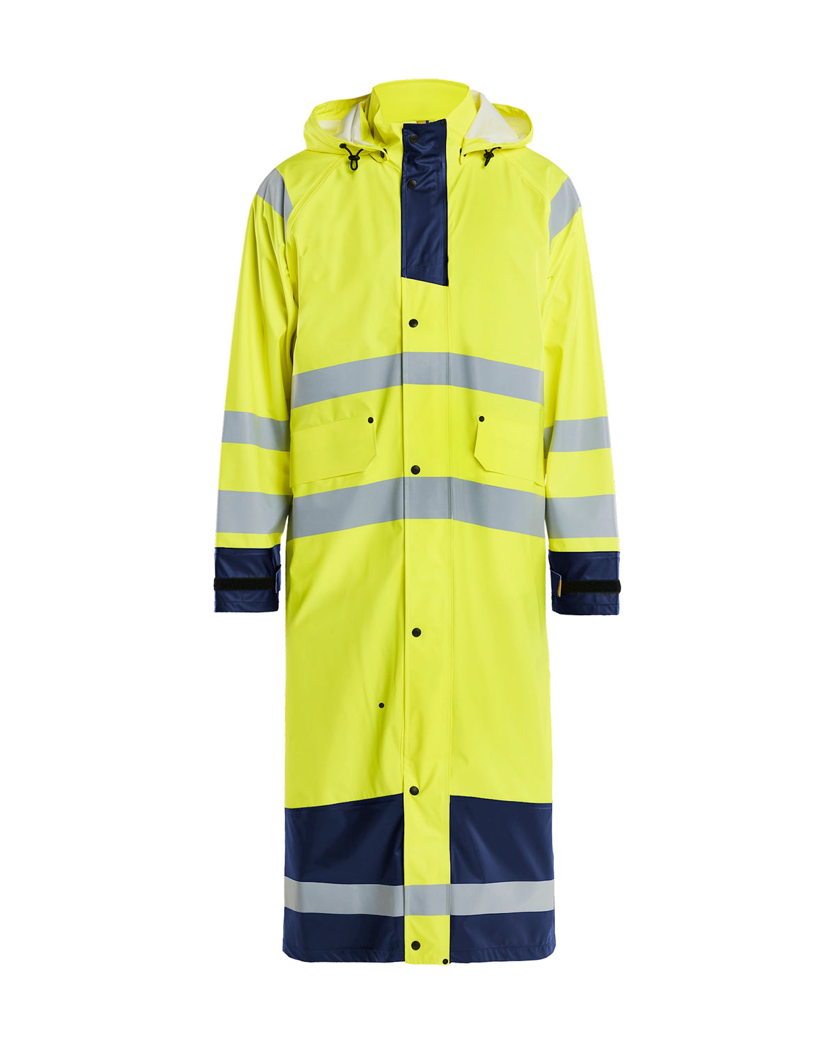 Blåkläder 4325 Warnschutz Regenmantel Level 1 – gelb/marine