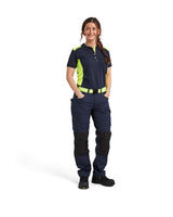 Blåkläder Damen 7195 Stretch Servicehose – dunkelmarine/gelb