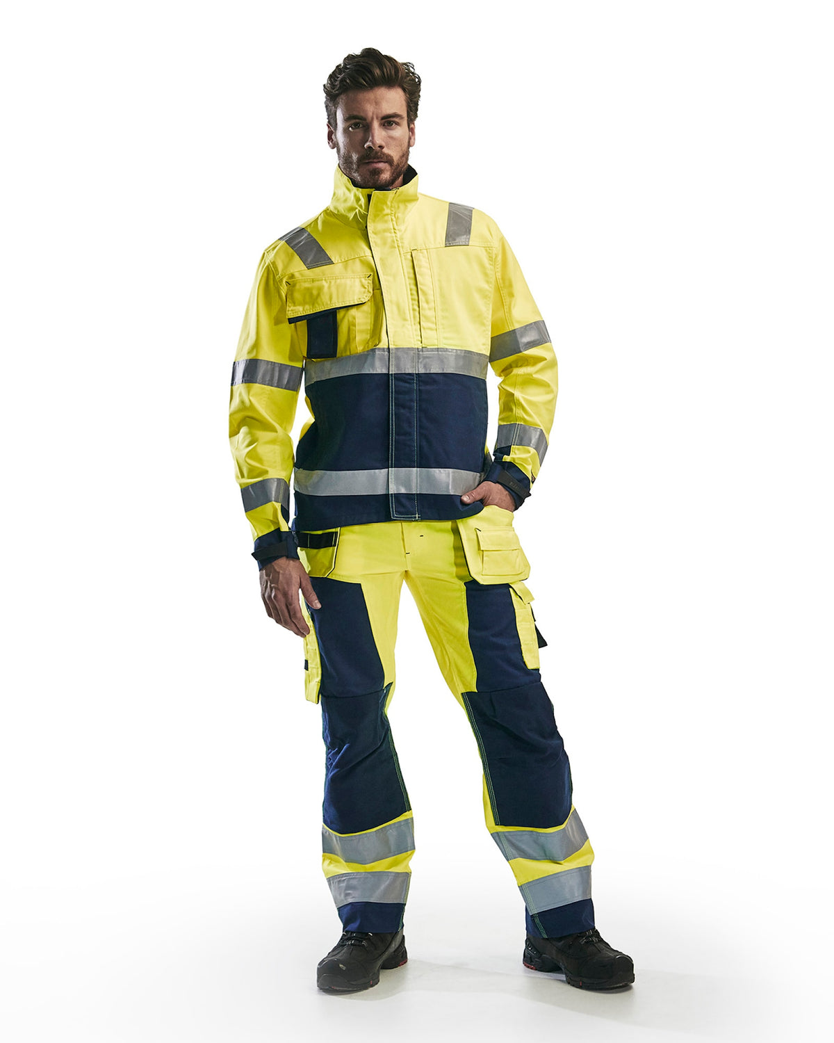 Blåkläder 4064 Warnschutz Bundjacke – gelb/marine