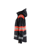 Blåkläder Damen 4470 Warnschutz Winterjacke Kl 1 – schwarz/rot