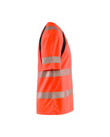 Blåkläder 3397 Warnschutz T-Shirt m. UV-Schutz – rot/schwarz