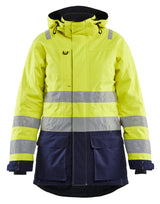 Blåkläder Damen 4472 Warnschutz Winterparka – gelb/marine